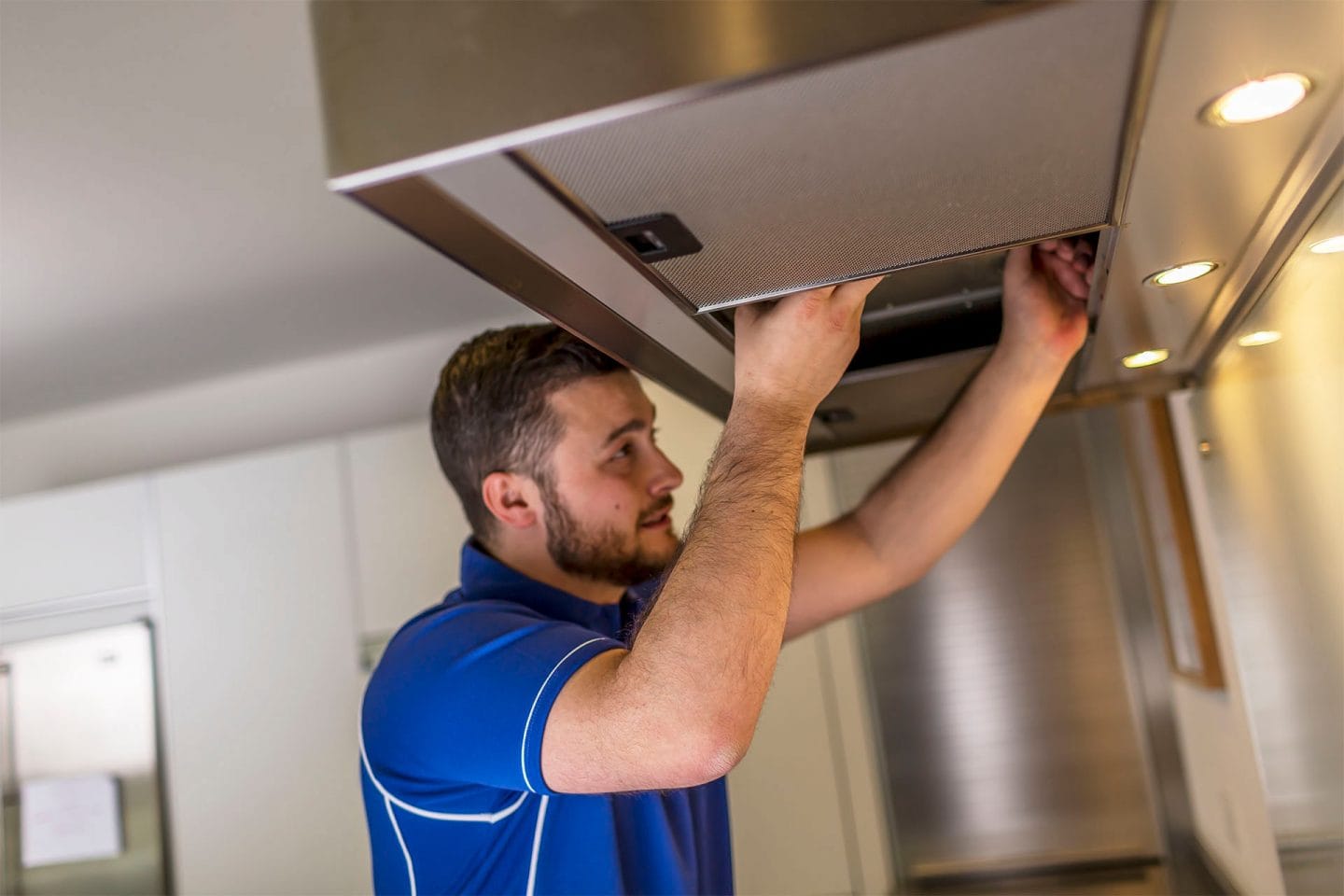 Commercial kitchen canopy installation in Edinburgh